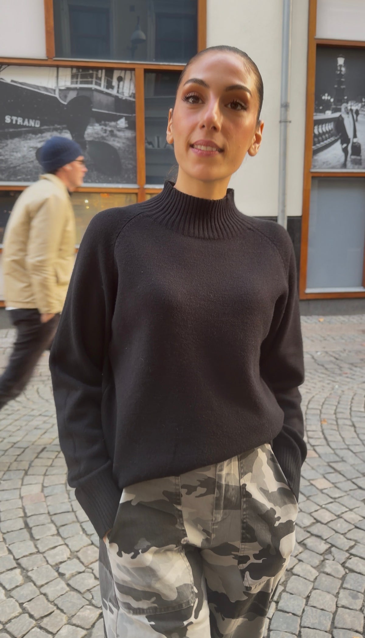 Svart polo