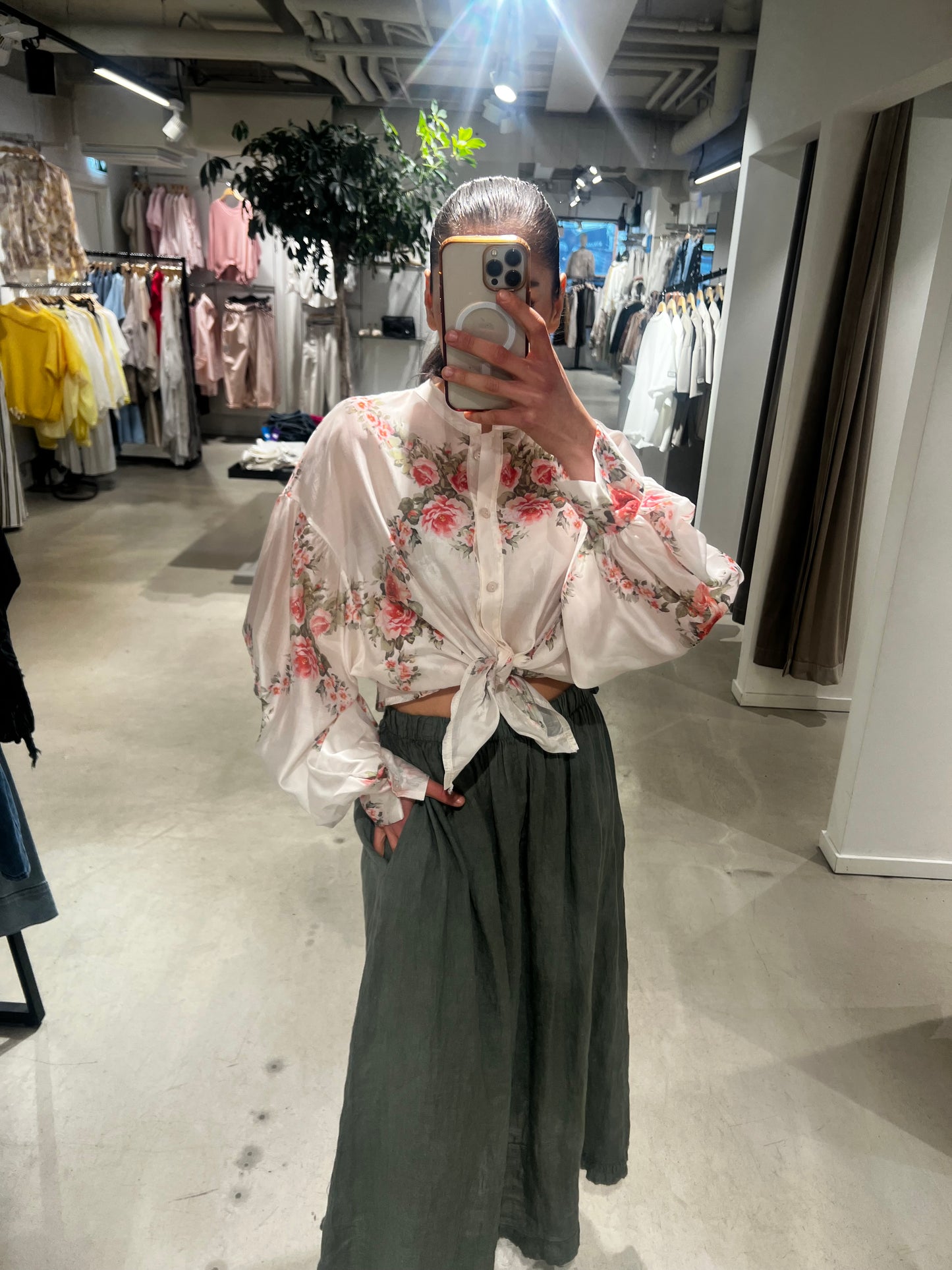 Floral skjorta