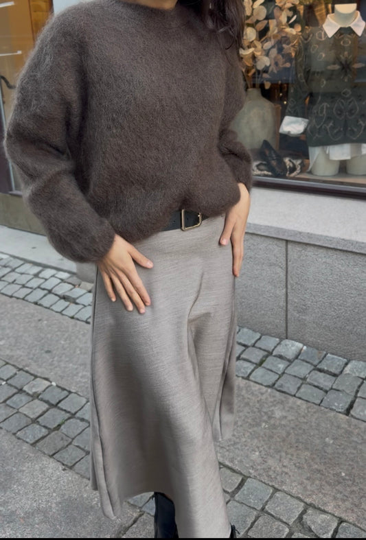 Mohair lång arm brun